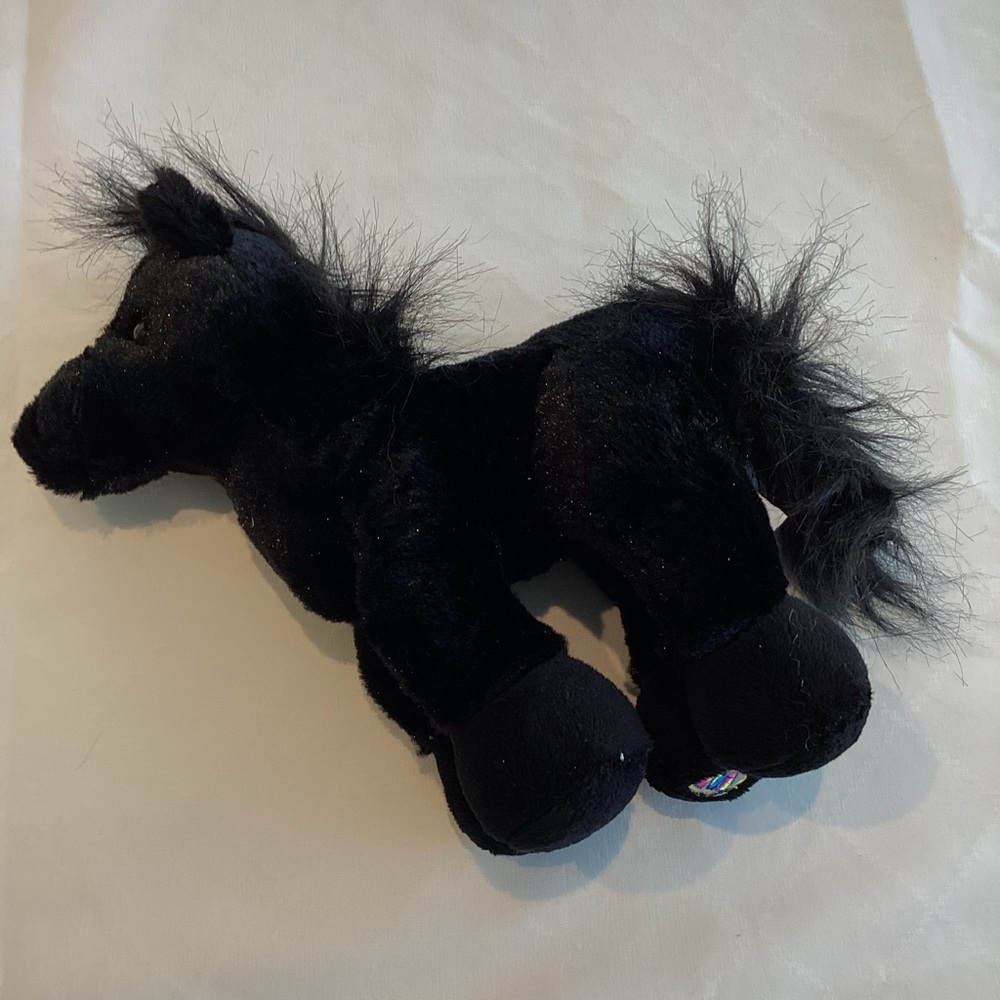 Webkinz Black Stallion Horse Stuffed Animal Toy